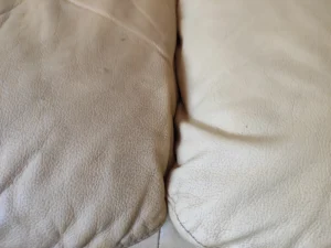 Efekt naszego czyszczenia skórzanej tapicerki widoczny na pierwszy rzut oka.